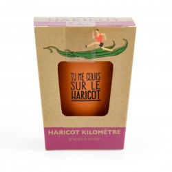 Kit de plantation "Tu me cours sur le haricot"