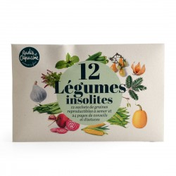 Livre 12 sachets de graines pour cultiver les légumes insolites - 36 pages