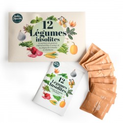 Livre 12 sachets de graines pour cultiver les légumes insolites - 36 pages