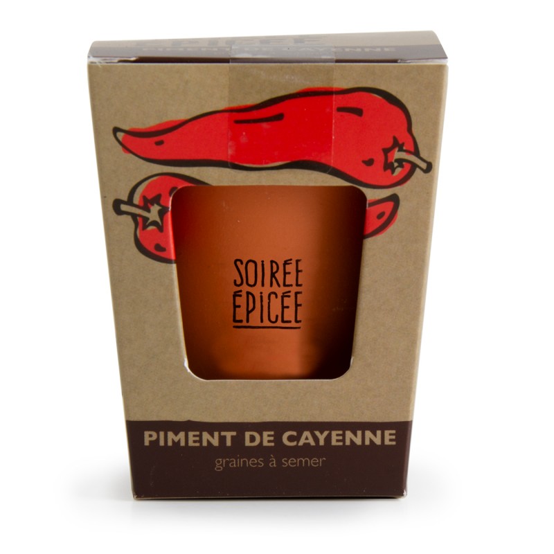 Kit de plantation message "Soirée épicée" - Piment à semer