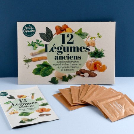 Enveloppe 12 sachets Légumes anciens à semer