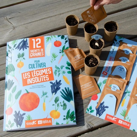 Légumes insolites - 12 sachets et livre 36 pages