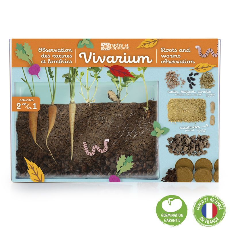 Vivarium Discovery roots and lombrics