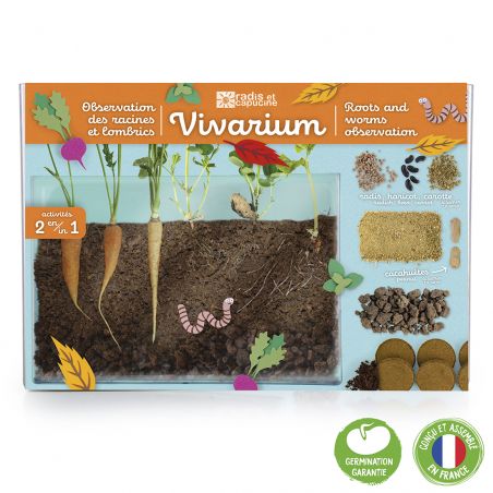 Vivarium Discovery roots and lombrics