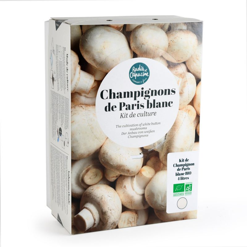 Kit Champignons de Paris Blancs Bio 4L