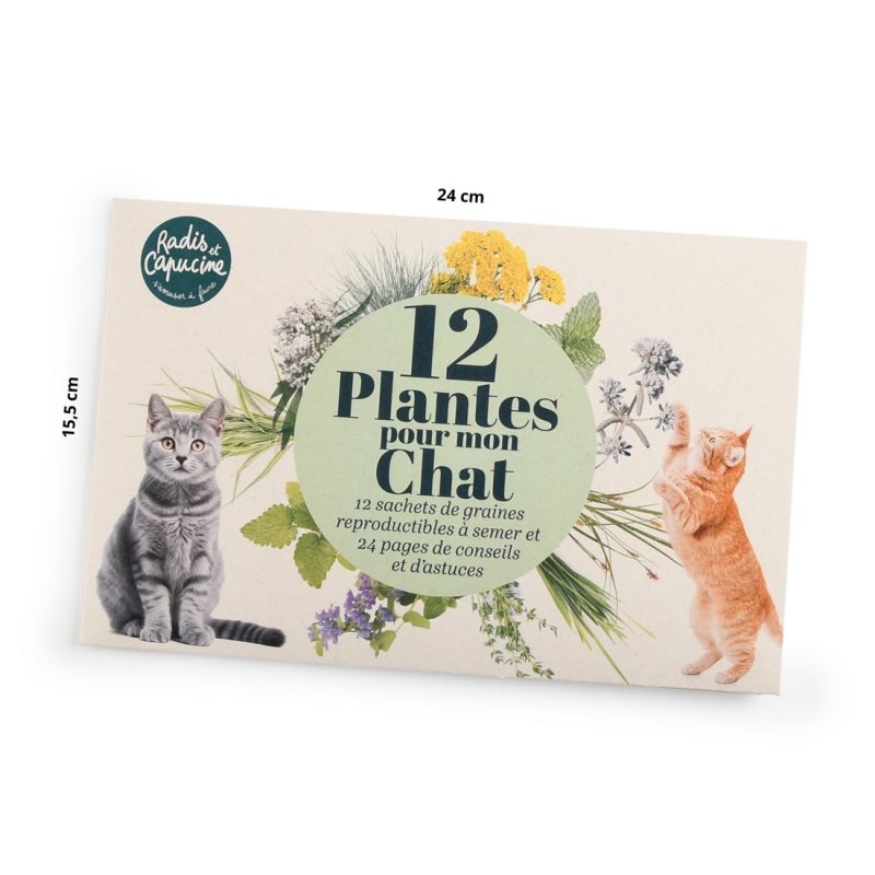 Enveloppe 12 sachets Jardiner pour mon chat