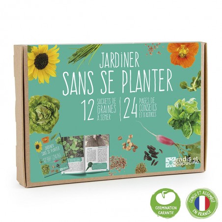 Coffret de graines Jardiner sans se planter (12 variétés)