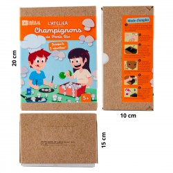 Mini Kit Champignon blanc de Paris bio pour enfants 20x15x10cm