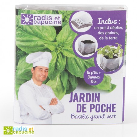 Jardin de poche Basilic bio