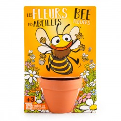 Bee blossoms - Map with pot