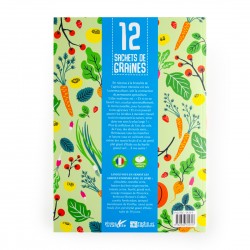 Book 12 seed bags for gardening in Permaculture - 36 pages