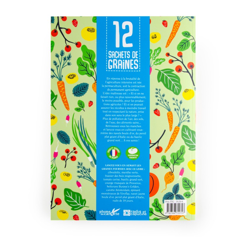 Book 12 seed bags for gardening in Permaculture - 36 pages